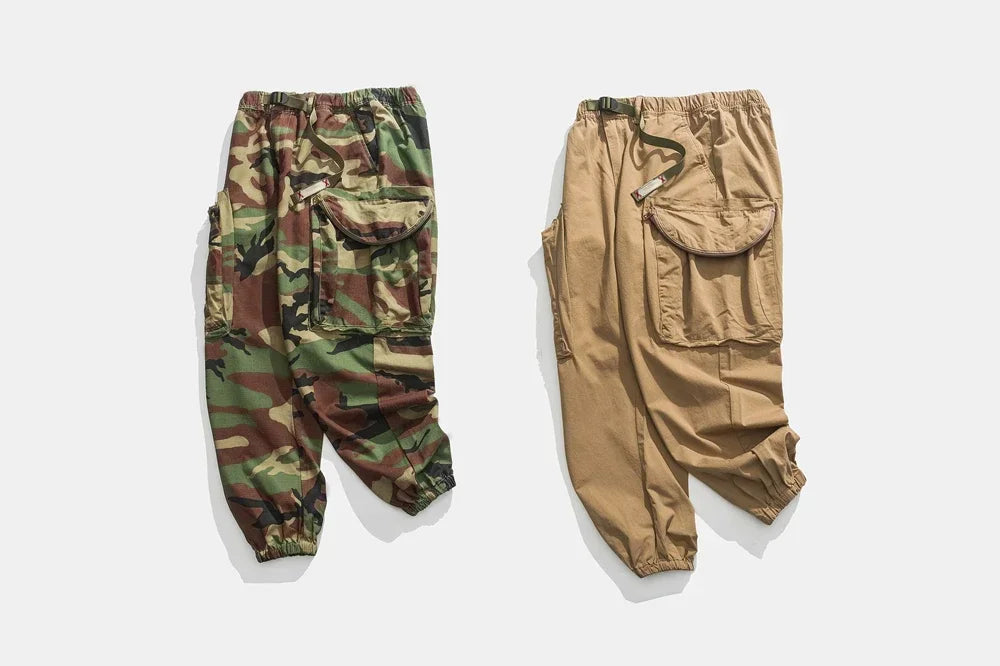 Plus Size American Outdoor Function Camouflage Tactical Cargo Pants Men Trousers Japanese Harajuku High Quality Baggy Joggers