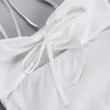 Hollow Ruched  Dress Women Square Collar Lace-up Shoulder Strap Backless Sleeveless Ruffles Street Trend Mini Bodycon