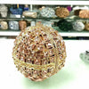 Women Multi Stones Clutch Purse Crystal Evening Bags Hard Case Metal Minaudiere Rhinestone Clutches Handbag Wedding Party Bags