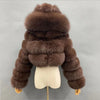 Women Warm Faux Fur Coat Winter Vintage Gradient Jacket Furry Outerwear Jackets Hooded Coats Plus Size Autumn Winter Streetwear