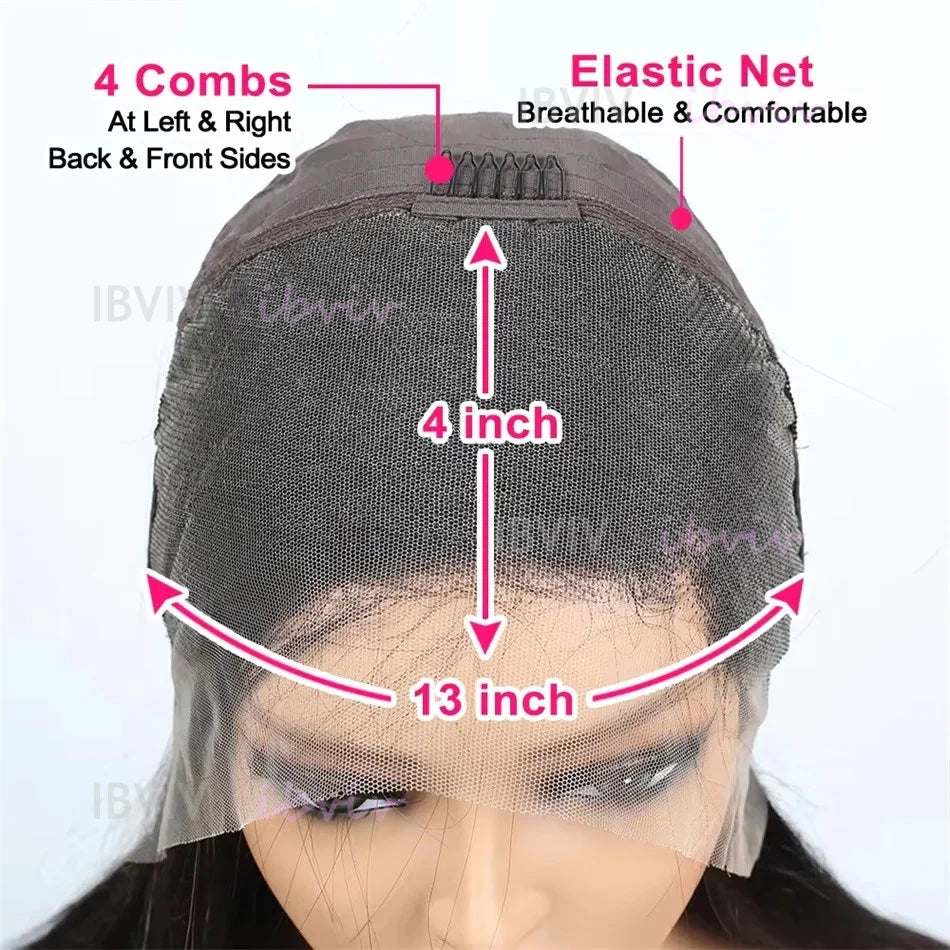 22Inch Vietnamese Hair 250 Density Kinky Curly Transparent 13x4 Lace Front Wig 13x6 Lace Frontal Human Hair Wigs Remy For Women
