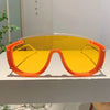 KAMMPT Fashion Leopard Damen-Sonnenbrille, stilvolle getönte Outdoor-Sportbrille, luxuriöses Metalldesign, Oversize Herren-Sonnenbrille