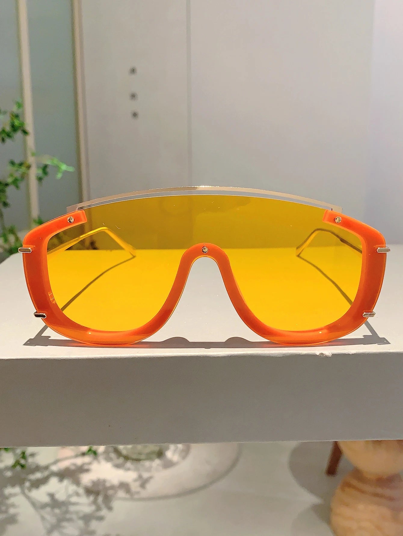 KAMMPT Fashion Leopard Damen-Sonnenbrille, stilvolle getönte Outdoor-Sportbrille, luxuriöses Metalldesign, Oversize Herren-Sonnenbrille