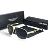 Policer Sunglasses for Men Polarized Sun Glasses Travel Eyewears Classic Pilot Goggle with UV 400 Protection Luxury brands