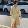 Plus Size 2024 Autumn/Winter New Style French Vintage Tweed Large Lapel Woolen Overcoat Long Sleeve Double Row Button Overcoat