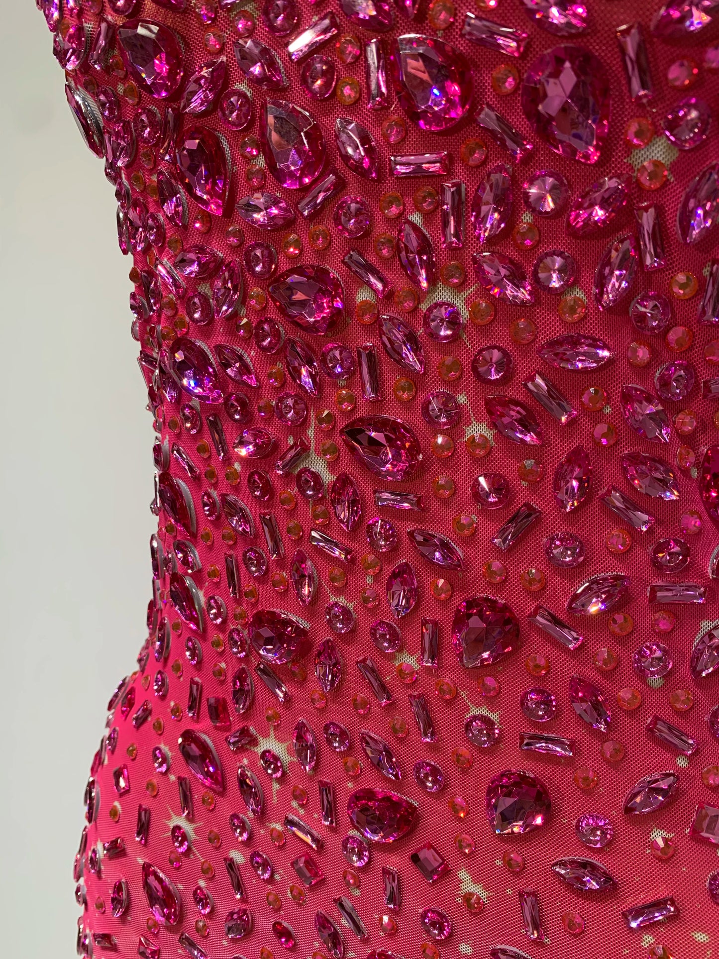 Luxury Rhinestones Sexy Mesh See Through Bodycon Dress Women Birthday Evening Cocktail party Gown Red Carpet Club Stage Outfit