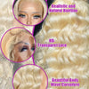 Rosabeauty HD Transparent 13x6 613 Body Wave Honey Blonde Lace Frontal Human Hair Wig Brazilian 13x4 Lace Front Wigs For Women