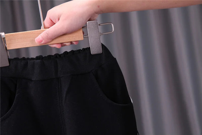 2023 New Kids Baseball Clothing Sets Boys Girls Casual Sports Suit Coat Pant 2Pcs Spring Autumn Thin Baby Tracksuit Outfits 1-4Y
