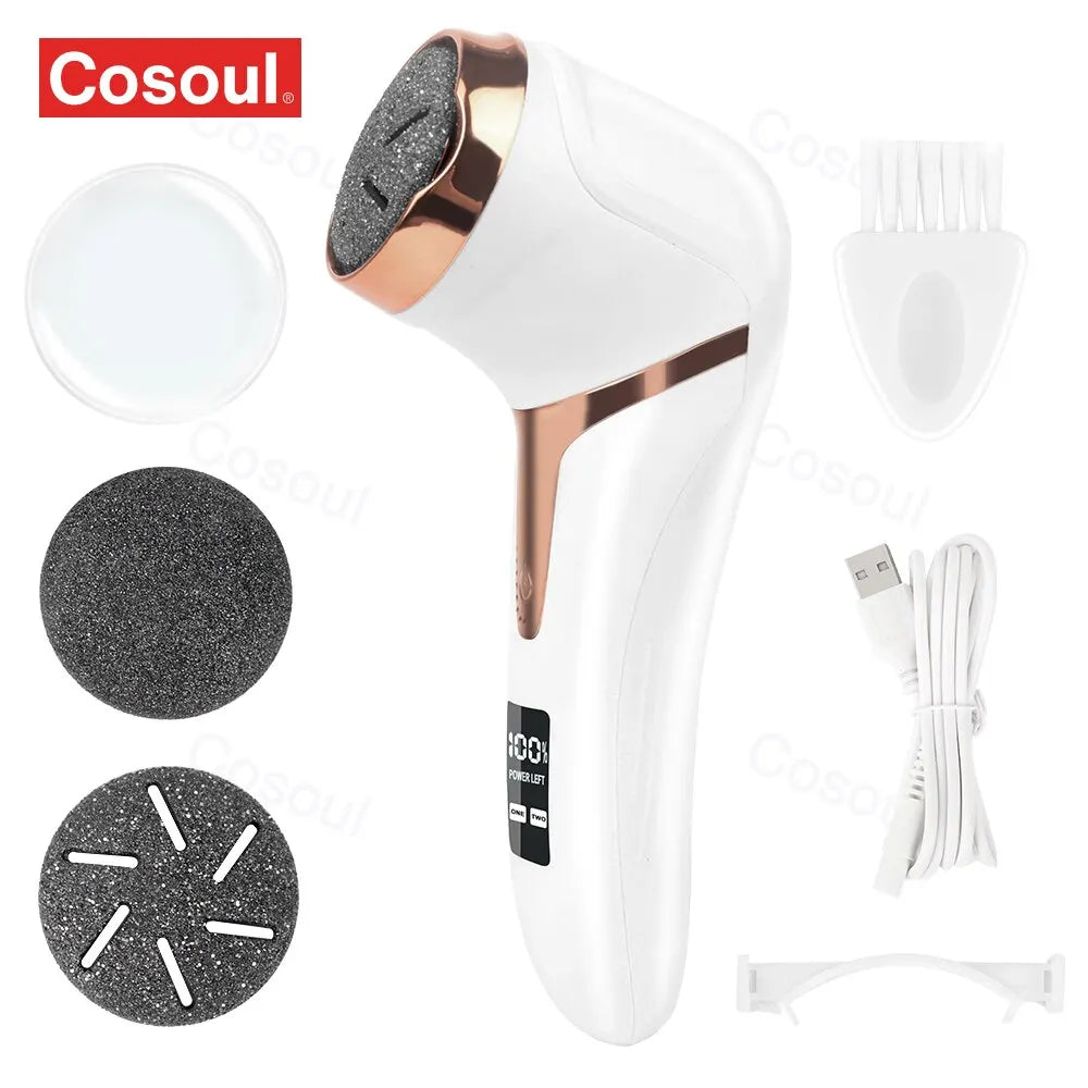 Pedicure Tools Professional Electric Foot Dead Skin Remover Feet Scrubber Callus Remover for Feet File Exfoliating Heels Grinder