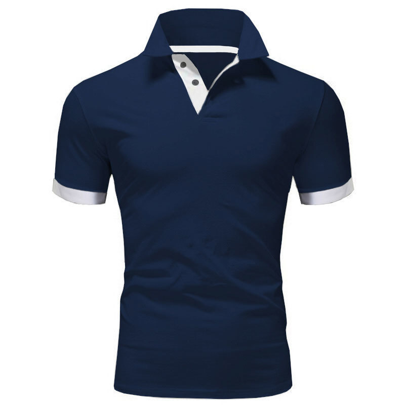 Men's Short Sleeve Polo Shirts Casual Slim Fit Basic Designed Shirts Quick-drying Anti-wrinkle Tops