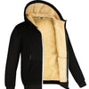 Winter Lambswool Coats Thicken Warm Jackets Long Sleeve Zipper Hoodies Casual Sports Fleece Black Coat Hooded Men Women Jacket