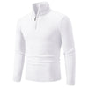 New Men's Sweater Half Zipper Pullovers Winter Warm Stand Collar Turtleneck Cotton Knitted Sweater Men Solid Color Sweatwear