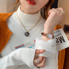 Damen Rollkragenpullover Winter 2025 Retro Rot mit Samtfutter Verdickter Innerer Thermostrickboden
