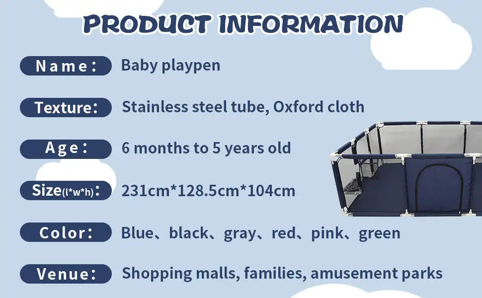 IMBABY Laufgitter Für Kinder Verschiedene Modelle Baby Bällebad Bett Zaun Kinder Indoor Basketball Und Fußball Spielhof