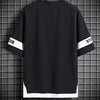 Hip Hop Loose Mens Streetwear T-shirts Casual Classic 2024 Summer Short Sleeves Black White Tshirt Tees Plus Oversize 5XL 6XL