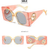 Colorful Square Sunglasses Women Men Two Color Frame Travel Sun Glasses Female Shades UV400 Male Gafas Oculos Brand Luxury