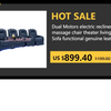 Premium italienische Echtleder-Ecksofas Sofagarnituren mit USB und Bluetooth Lautsprecher – MANBAS Wohnzimmermöbel