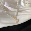 Luxuriöses Vintage dreilagiges Perlen-Collier, 2024 neue Trend-Schmuckmode Damen Halskette für den Hals Partygeschenk