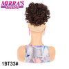 Synthetic Afro Puff Drawstring Ponytail Hair Bun 10 Inch Short Afro Kinkys Curly Afro Bun Extension Hairpieces Large Size