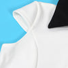 Ladies Streetwear Sleeveless Bodycon Dress 2024 Summer Autumn Women Mini Dresses Women Sweatshirts White Black Dress Clothing