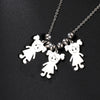 Couple Friend Personalized Necklace Custom Chain Name Mother Father Family Gift For Women Men Stainless Steel Pendant Jewelry