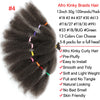Afro Kinky Curly Hair Bulk Synthetic 12inch Ombre Marley Twists Braiding Hair #1B 4 27 30 33 99J Green Ombre Purple Brown Colors