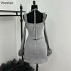 Süß Sexy Unregelmäßig 2-teiliges Set Damen Chic Plüsch Patchwork Slim Tops Minirock Anzug Koreanischer Y2k Ästhetik Lolita Stil Outfits