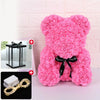 Valentinstagsgeschenke Dekoration Rosenbär Künstliche Blume mit Box Lichter Teddybär für Frauen Freundin Geburtstagsgeschenk Liebesblume