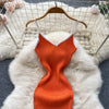 Summer V Neck Knit Sexy Strap Dress Women Elatic Waist Bodycon Sundress Female Beach Backless Maxi Long Dress