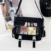 Y2K Waterproof Canvas School Bags Messenger Bag Women Handbags Student Shoulder Bag Fashion Large Capacity Crossbody Bag Itabag