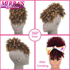 Synthetic Afro Puff Drawstring Ponytail Hair Bun 10 Inch Short Afro Kinkys Curly Afro Bun Extension Hairpieces Large Size