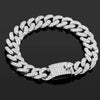 Iced Out Pink Cuban Armband für Frauen Hip Hop Gold Silber Farbe Kristall Herz Kreis Quadrat Armband 4Pcs Set Schmuck Geschenk