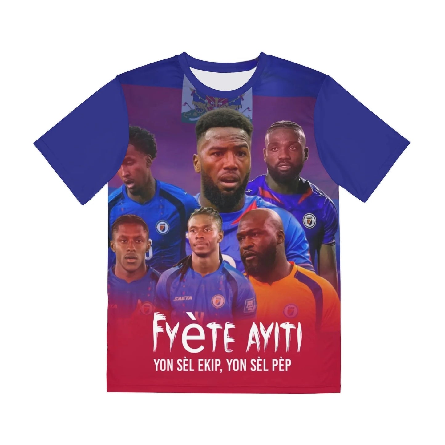 Ayiti Haiti National Football T-Shirt Men FYÈTE AYITI Players Graphic Print Tee Summer Casual Short Sleeve Haitian Fan Shirt Top