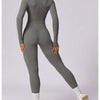 Summer Zipper Workout Jumpsuit Sports Overalls Women Gym Clothing Running Fitness Suits Gym Tracksuit Short Sportswear Yoga Set