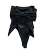 DEAT Sequin Big Bow Jumpsuit Suspender Vest For Women 2024 Summer New Fashion Celebrity Solid Color Camisole Female 11XX9197