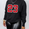 Women's Autumn Winter Sweaters  Black Loose Plus Size  Female hoodie Long Sleeves O-neck Pullovers Sporty and Rich Clothing