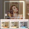 Makeup Vanity Set with Mirror and Light, Storage Drawer, Chair and Shelf, Adjustable Brightness Makeup Vanity with Light