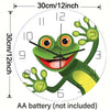 Lustige Frosch Acryl Wanduhr Strand Seestern Schallplatte Marmor Katze Retro Wanddekoration Uhren für Wohnzimmer Schlafzimmer Büro Zuhause