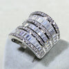 Hyperbole Lab Diamond Ring 925 sterling silver Bijou Engagement Wedding band Rings for Women Men Charm Jewelry