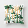 45cm Cushion Case Removable Polyester Green Plant Print Pillowcase Tropical Leaf Cactus Monstera Throw Cushion Cover Home Decor