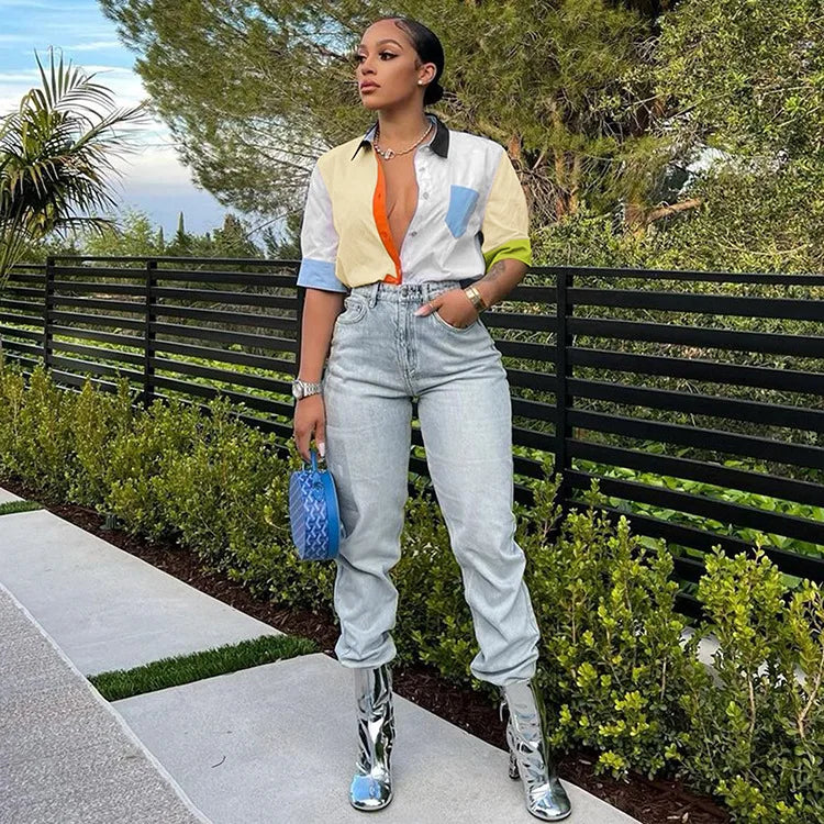 2022 Summer Women Blouses Half Sleeve Spring Blouse Woman Blouse Shirt Office Elegant Work Shirt Top Blusas Mujer De Moda