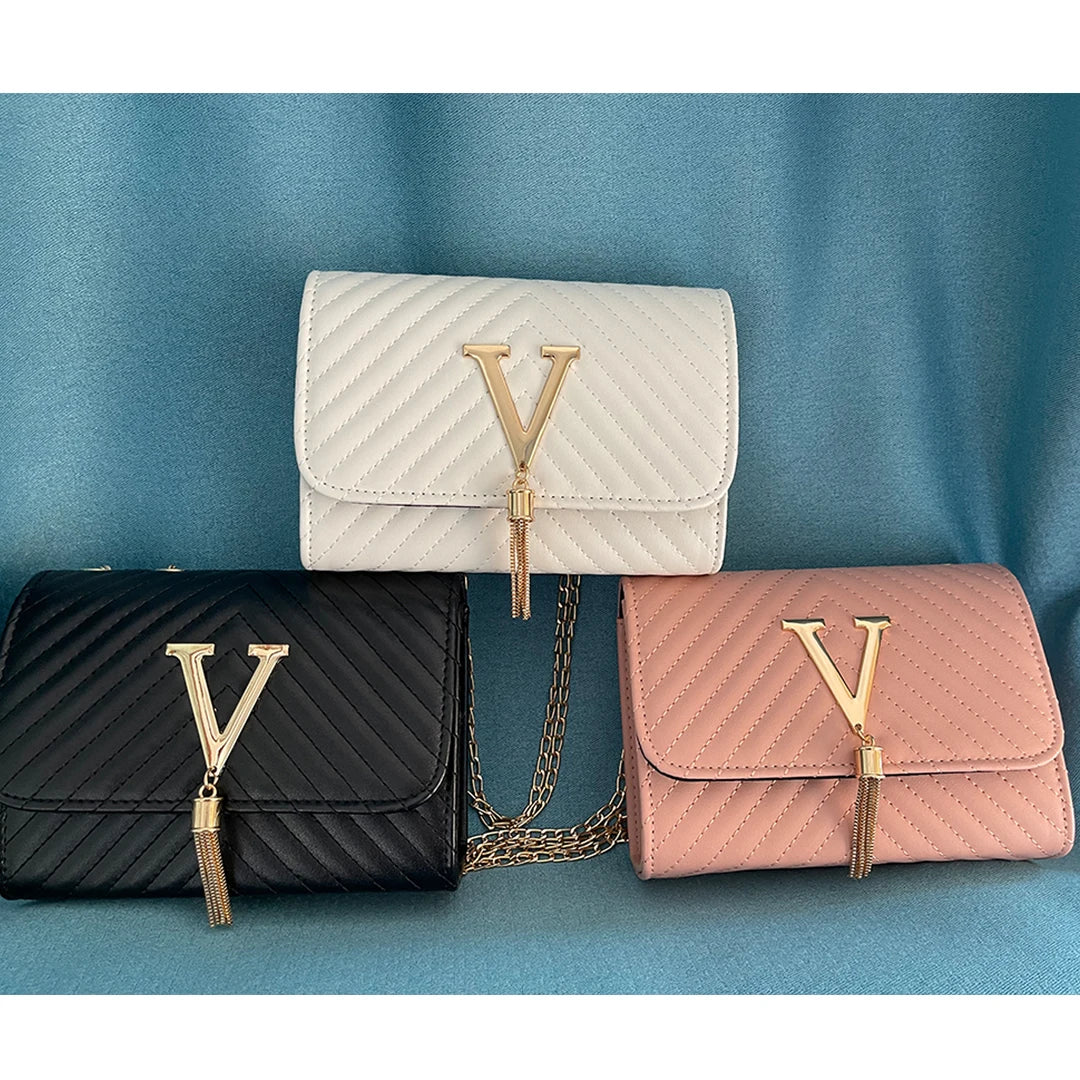 Embroidery Women Crossbody Bag Thread Luxury Handbag Shoulder Bags Brand Sequined Tassel Clutch Small Bag and Purse Party
