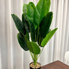1pc 18 Leaves Artificial Plants Large Tropical Palm Tree Fake Banana Plants Leaves Real Touch for Home Garden Party Decor 2025