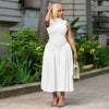 Long Dresses Women Party Dress Pleated Patchwork Sleeveless Stand Collar Maxi Gown Tight Waist Vestidos 2025 Summer A Line