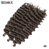 Deep Wavy Twist Synthetische Häkelhaare Afro Lockiges Haar Afrikanische Häkelzöpfe Ombre Blonde Flechthaarverlängerungen für Frauen
