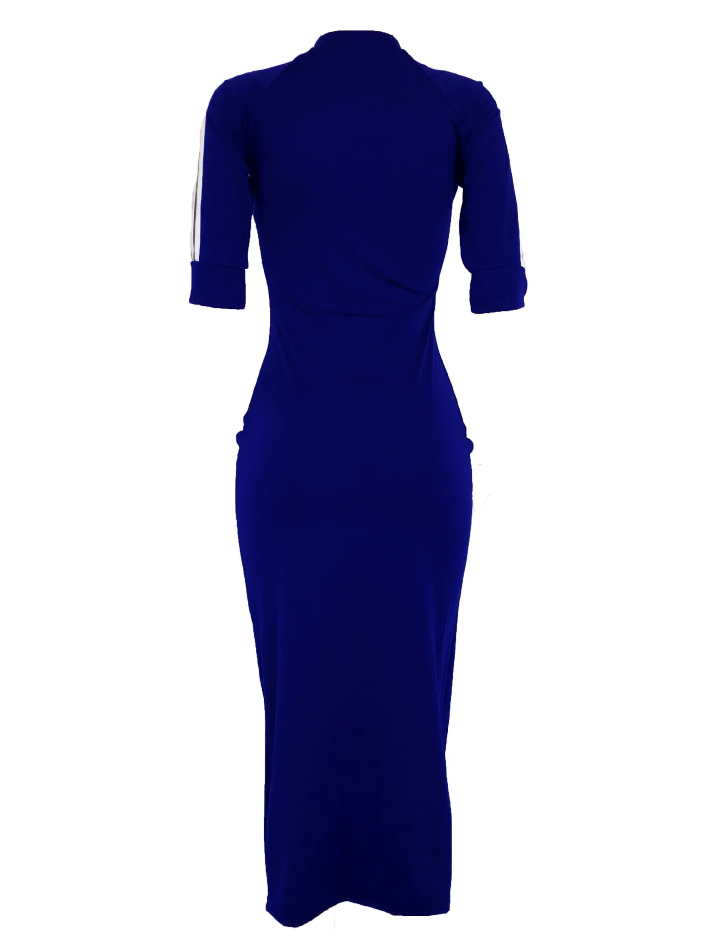 European and American women's fashion white stripe dress