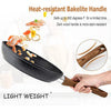 Induction Cookware Set-17 Piece Non-stick Cooking Pan Set, Granite Pots and Pans Set