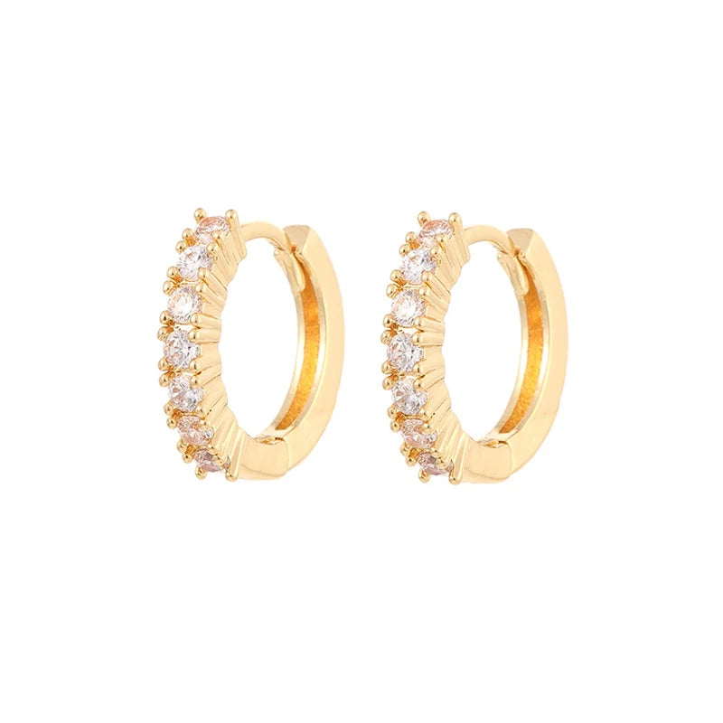 CRMYA Gold Silber gefüllt 16mm 14mm 12mm Blumen baumelnde Ohrringe Zirkonia Creolen für Damen Mädchen Schmuck Großhandel
