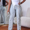 Damen Perlen Jeans Hohe Taille Schmal Frühling Lässige Denim Hose Vintage Mode 2024 Streetwear Straight Jeans Hosen 2024