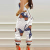 New Summer Fashion Printed Sleeveless Jumpsuit Sexy Hollow Backless Lace Up Long Jumpsuits Elegant Casual Jumpsuit With Pocket
